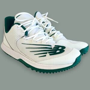 New Balance Mens 10 Fuel Cell Turf Baseball Shoes 4040 Green Orange